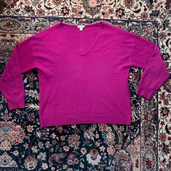 Sundance Amina 100% Cashmere Sweater in Orchid Women's Size Medium - Picture 2 of 7